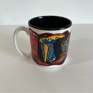 Vintage Cowboy Boots Western Mug